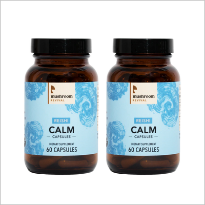 Mushroom Revival Calm Reishi Mushroom Capsules Best Sales Price - Edibles