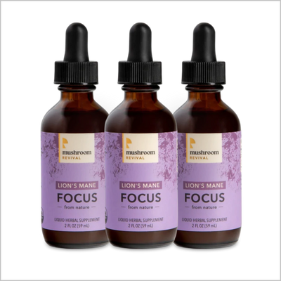 Mushroom Revival Focus Lion's Mane Tincture Best Sales Price - Tincture Oil