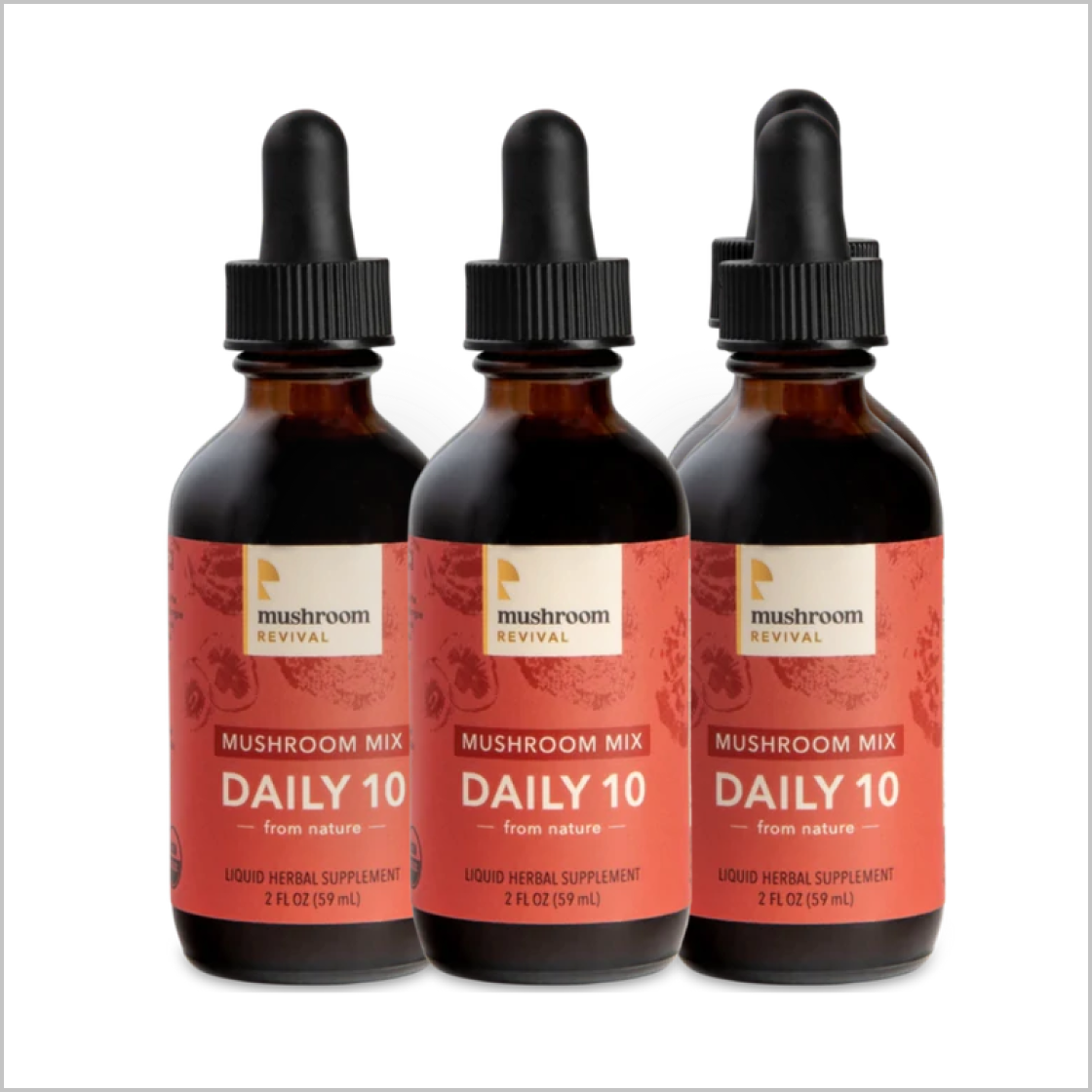 Mushroom Revival Daily 10 Mix Mushroom Tincture Best Sales Price - Tincture Oil