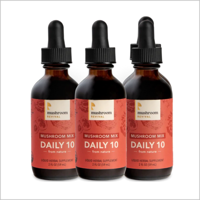 Mushroom Revival Daily 10 Mix Mushroom Tincture Best Sales Price - Tincture Oil
