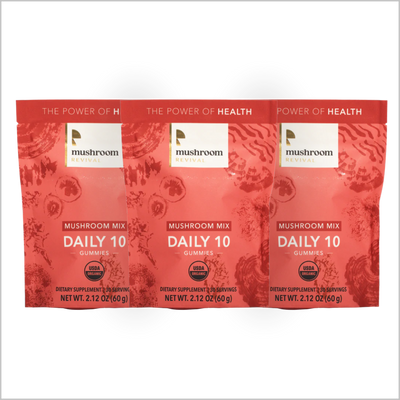 Mushroom Revival Daily 10 Mix Mushroom Gummies Best Sales Price - Gummies