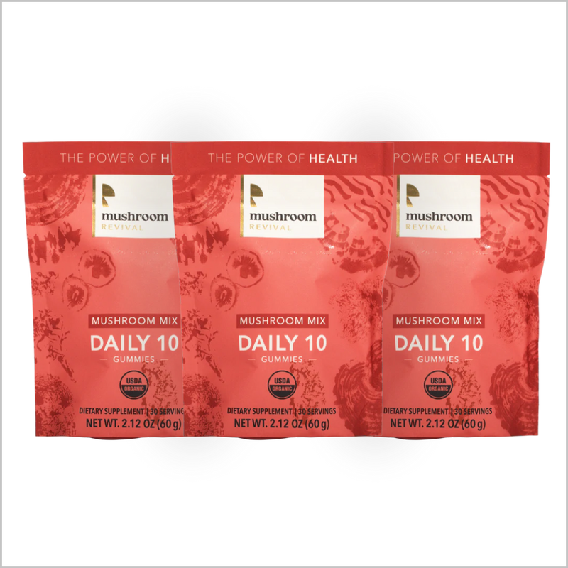 Mushroom Revival Daily 10 Mix Mushroom Gummies Best Sales Price - Gummies