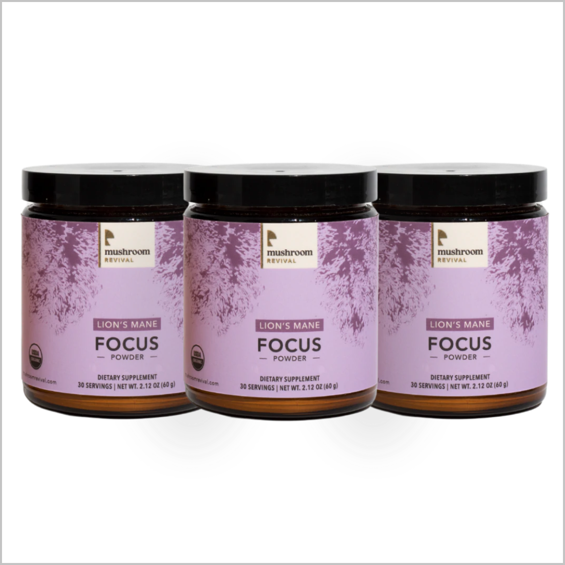Mushroom Revival Focus Lion's Mane Powder Best Sales Price - Edibles