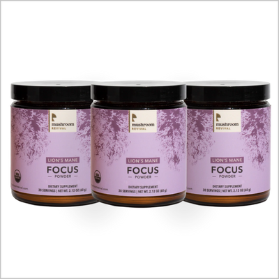 Mushroom Revival Focus Lion's Mane Powder Best Sales Price - Edibles