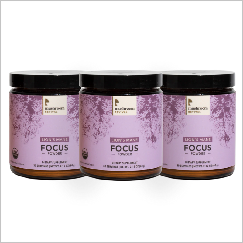 Mushroom Revival Focus Lion's Mane Powder Best Sales Price - Edibles