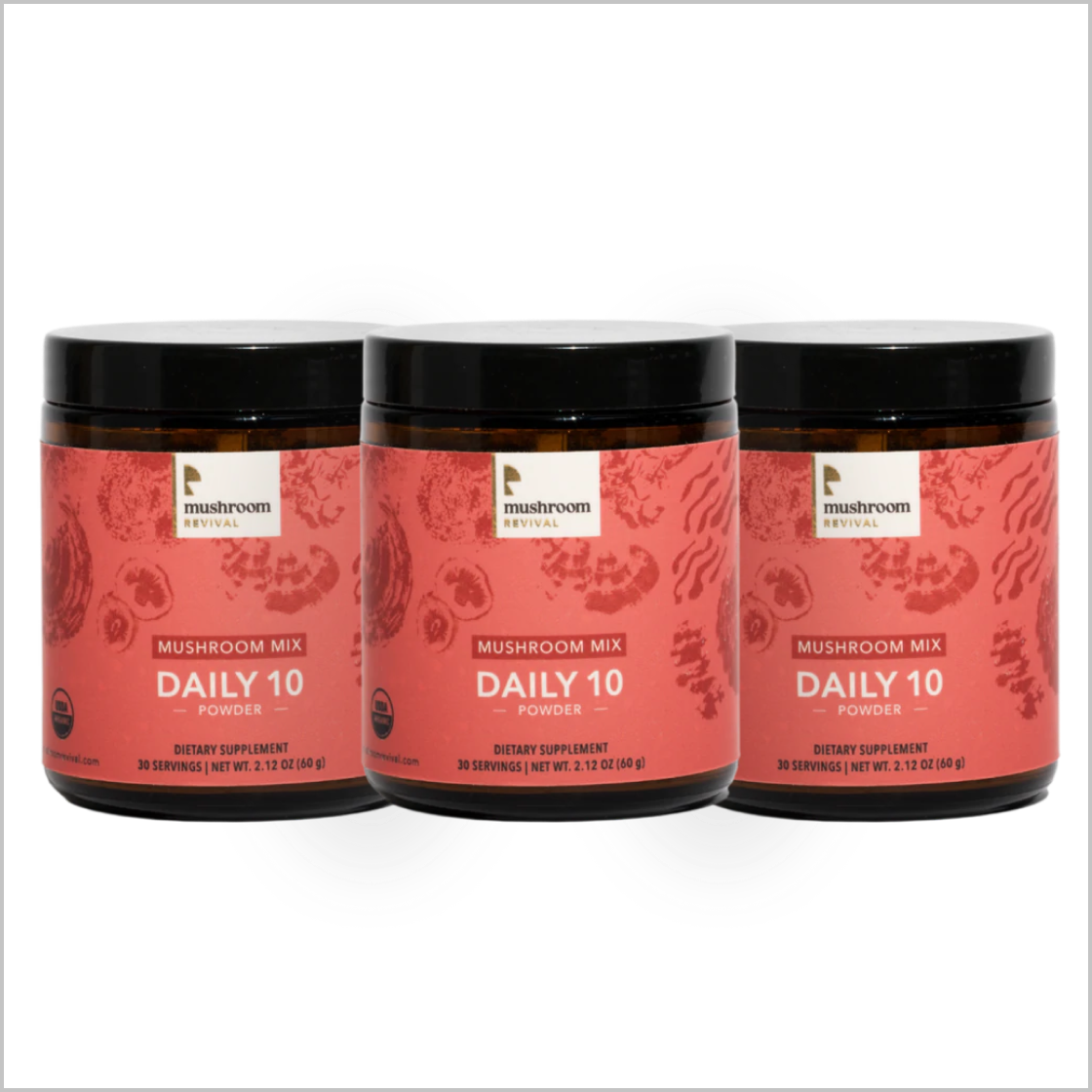 Mushroom Revival Daily 10 Mushroom Blend Powder Best Sales Price - Edibles