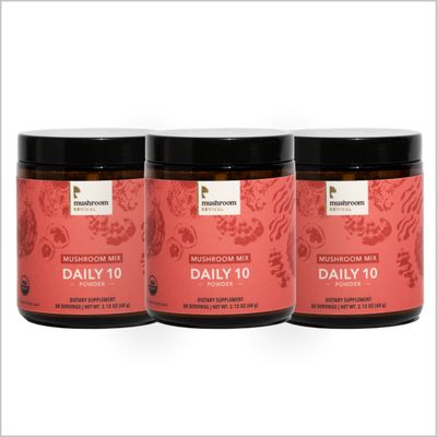 Mushroom Revival Daily 10 Mushroom Blend Powder Best Sales Price - Edibles