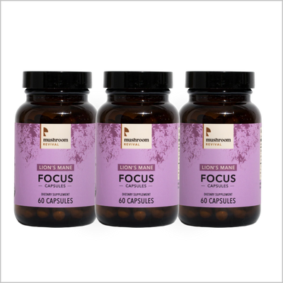 Mushroom Revival Focus Lion's Mane Capsules Best Sales Price - Edibles
