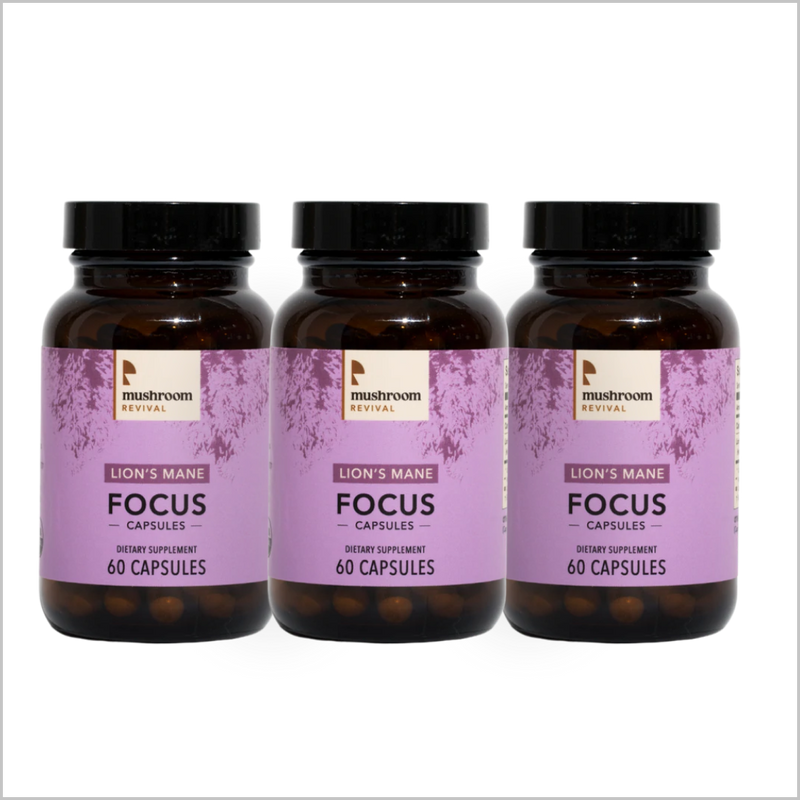Mushroom Revival Focus Lion's Mane Capsules Best Sales Price - Edibles
