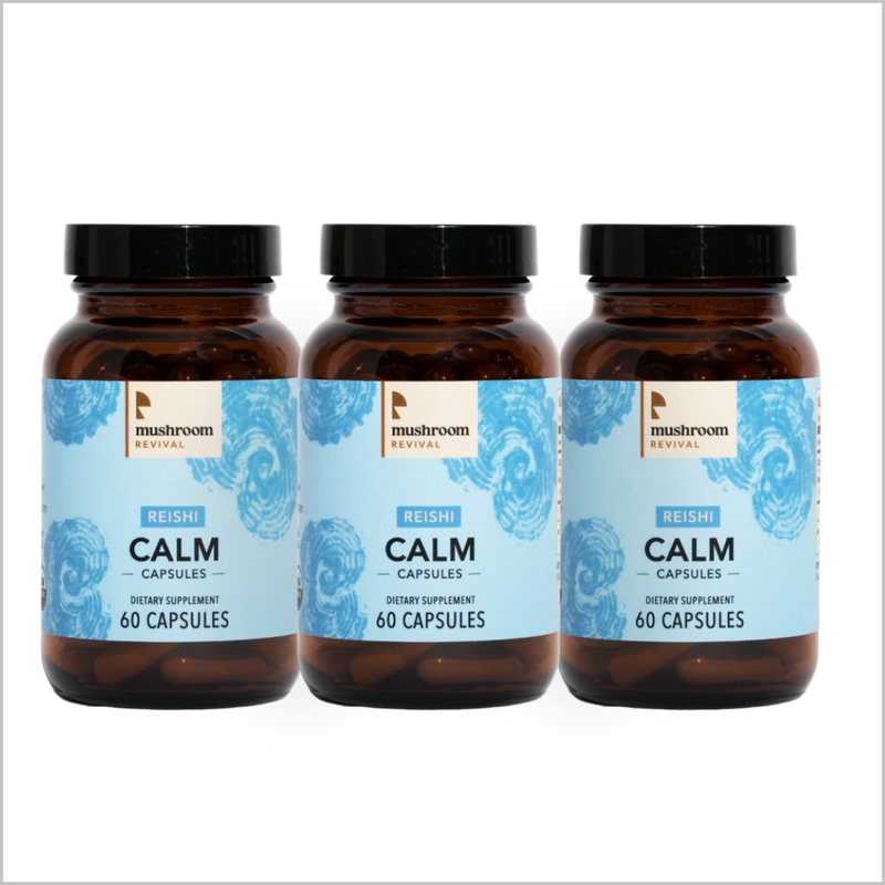 Mushroom Revival Calm Reishi Mushroom Capsules Best Sales Price - Edibles