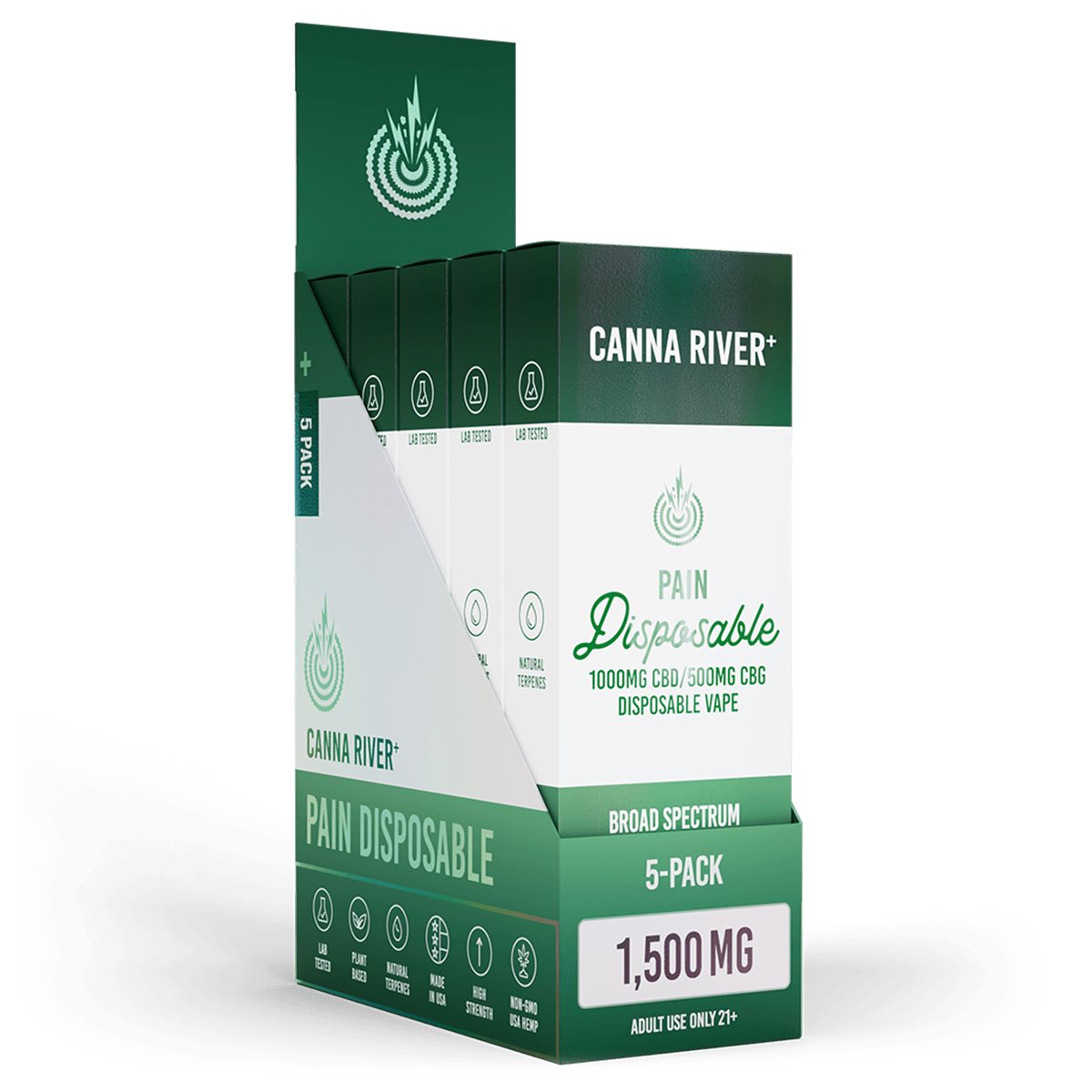 Canna River CBD Pain Disposable