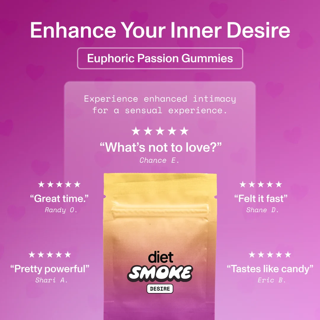 Diet Smoke Euphoric Passion Gummies Passion Blend | 20 Gummies