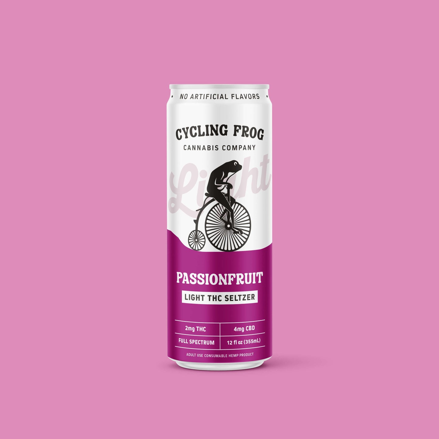 Cycling Frog Passionfruit THC Light Seltzer