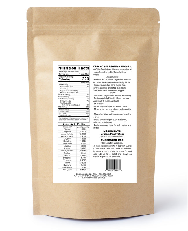 Evo Hemp Organic Pea Protein Crumbles