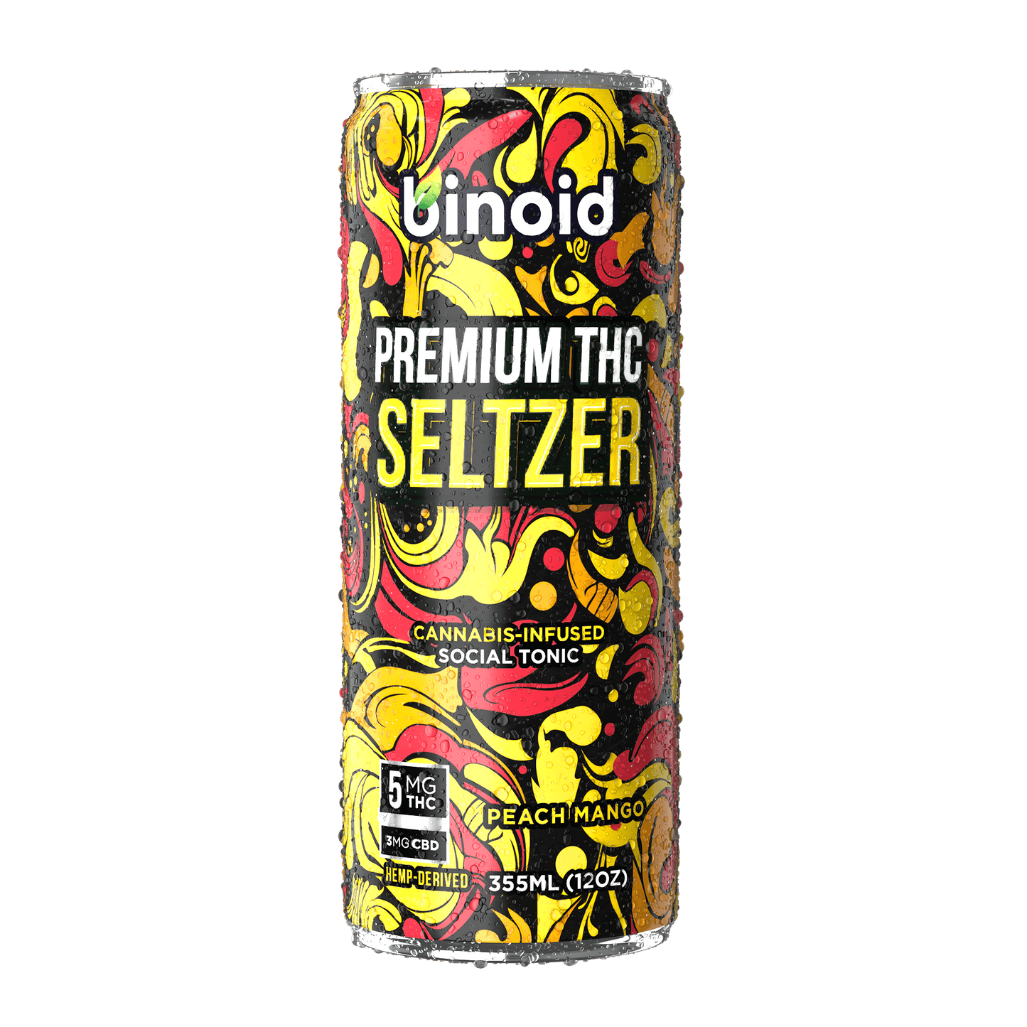 Binoid THC Seltzer – Good Vibes Cannabis Drink (4 Pack)