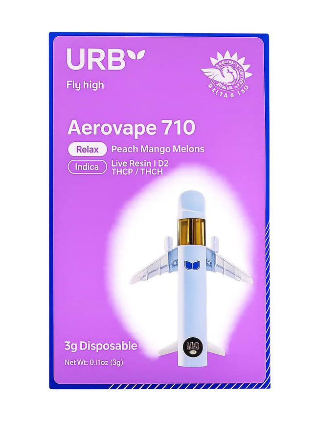 Peach Mango Melons URB Aerovape 710 Relax Disposable 3G