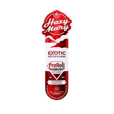 Hazy Mary Exotic Indoor Diamond Infused PreRolls Best Sales Price - Pre Rolls