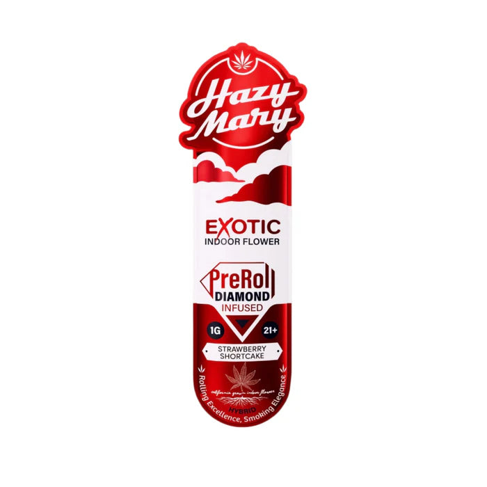 Hazy Mary Exotic Indoor Diamond Infused PreRolls Best Sales Price - Pre Rolls