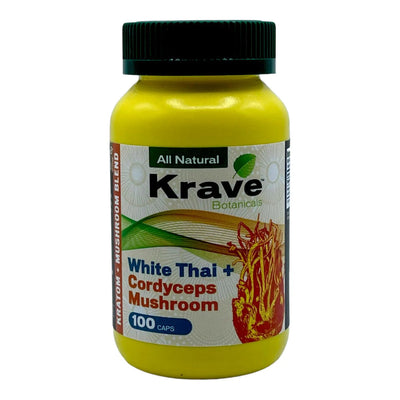 Krave Kratom & Mushroom Capsules (100ct) Best Sales Price - Kratom