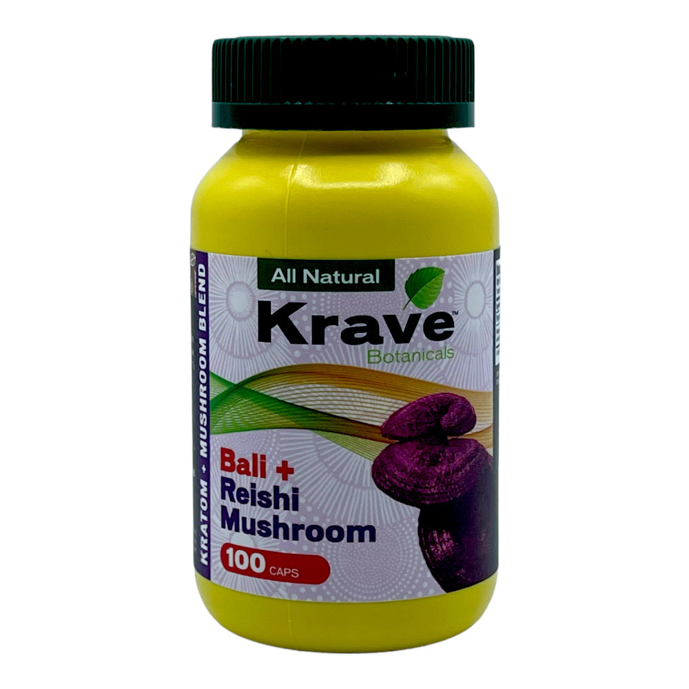 Krave Kratom & Mushroom Capsules (100ct) Best Sales Price - Kratom