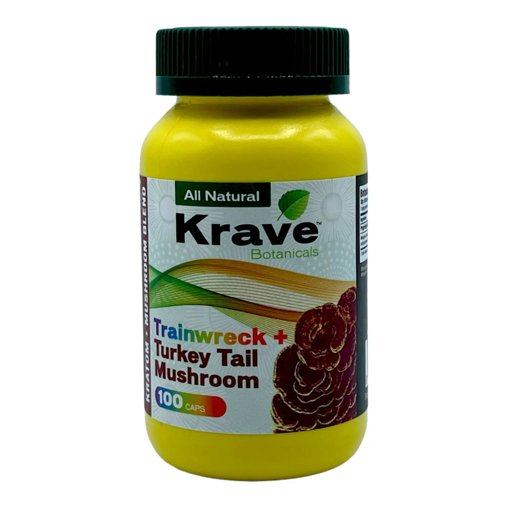 Krave Kratom & Mushroom Capsules (100ct) Best Sales Price - Kratom