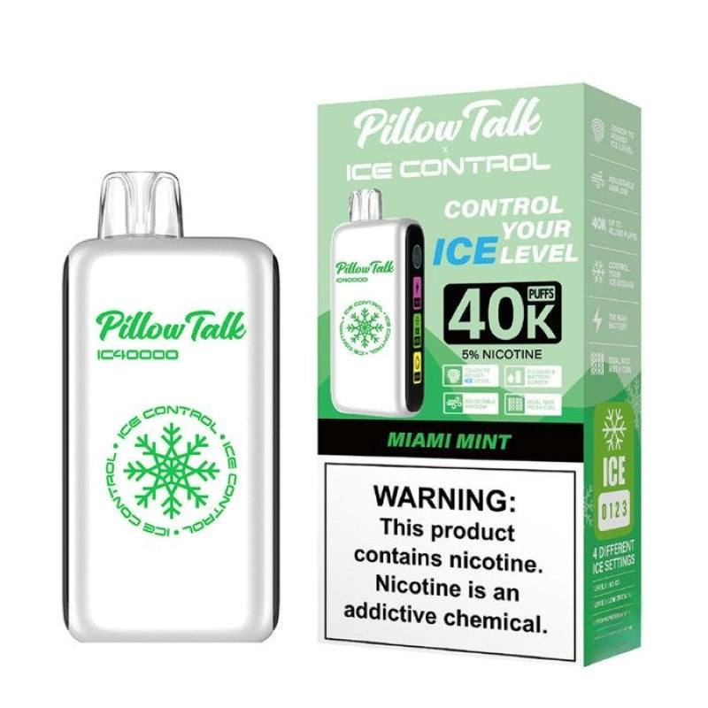 Pillow Talk IC40000 Ice Control Disposable Vape (5%,20ml)