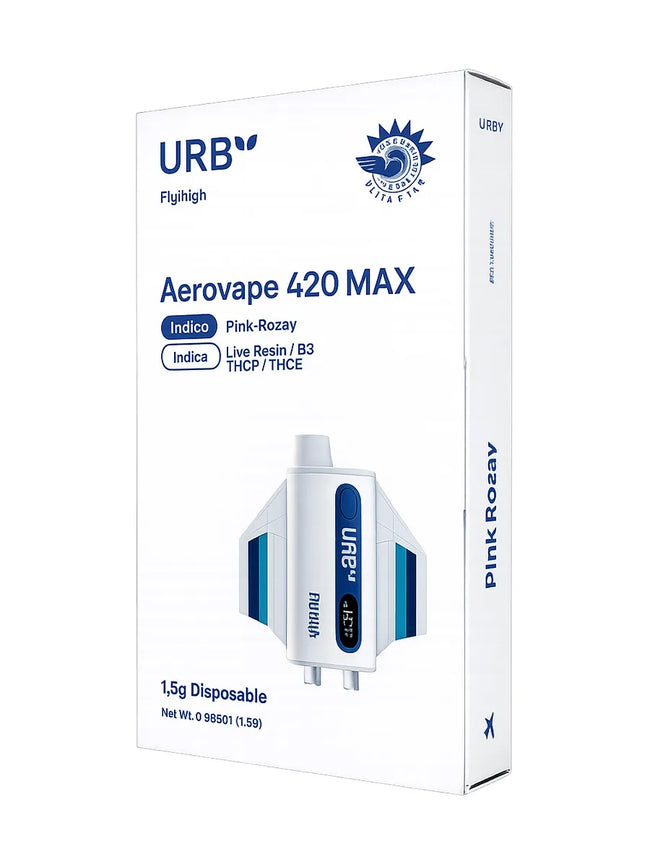 Pink Rozay URB Aerovape 420 Max Mile High Blend Disposable 1.5G