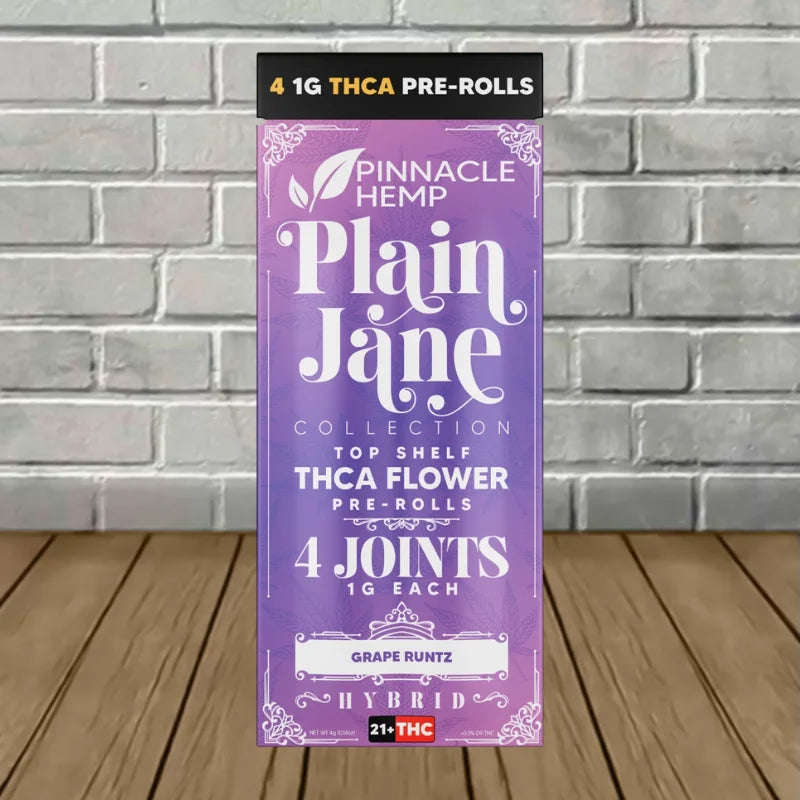 Pinnacle Hemp Plain Jane THCa Pre-Rolls 4ct