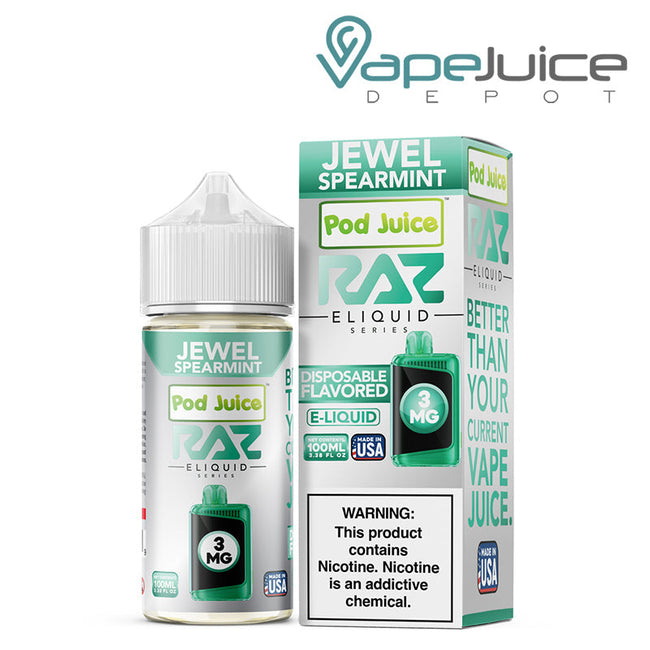 Jewel Spearmint Pod Juice X Raz TFN 100ml