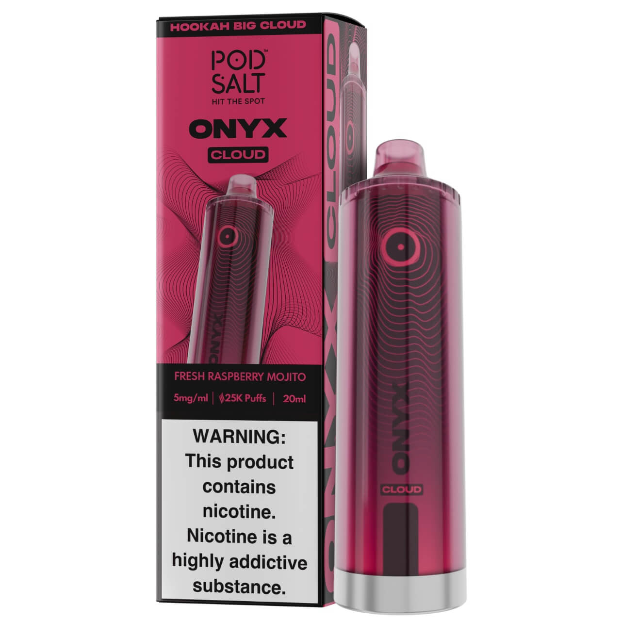 Pod Salt Onyx Cloud Shisha Disposable (25000 Puffs)
