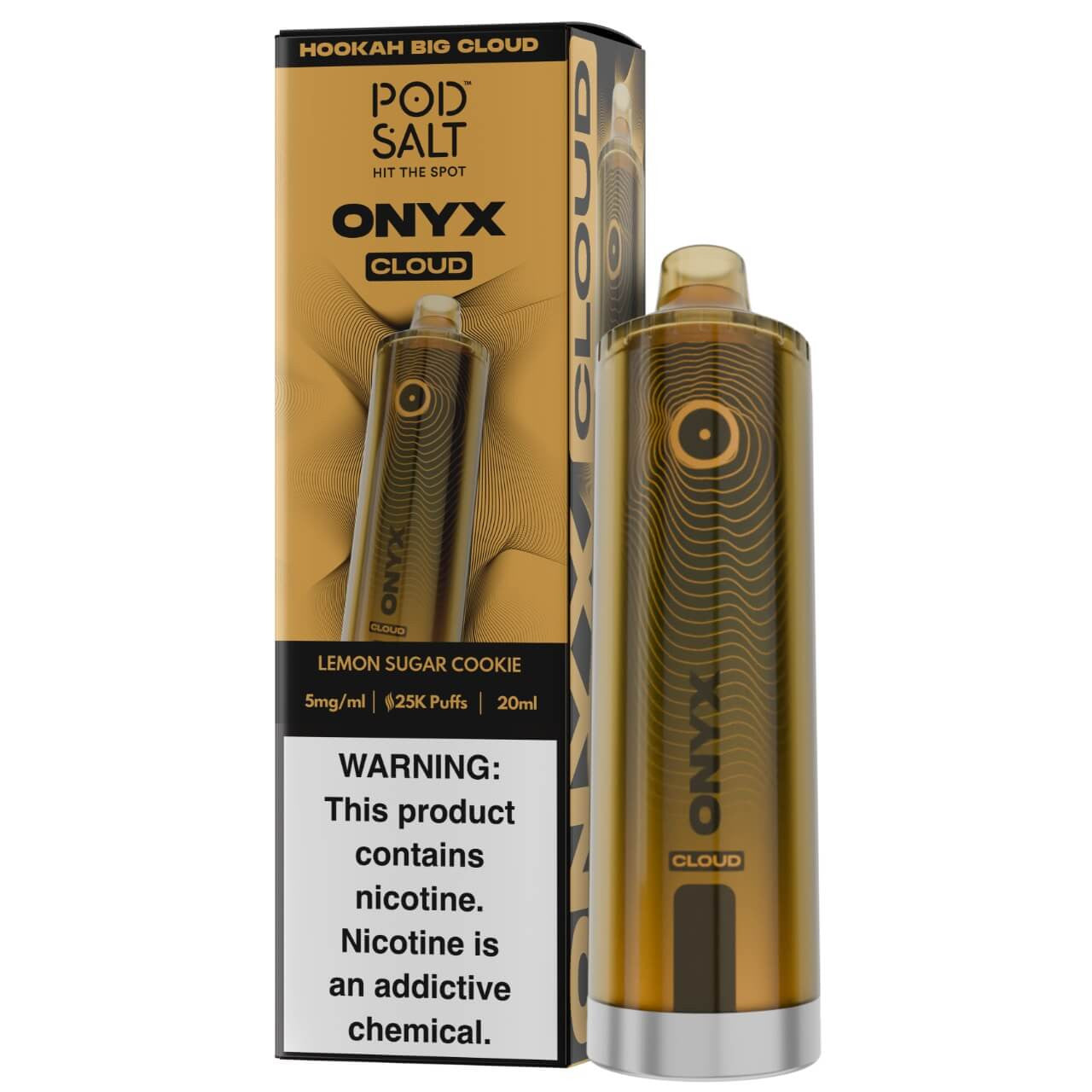 Pod Salt Onyx Cloud Shisha Disposable (25000 Puffs)