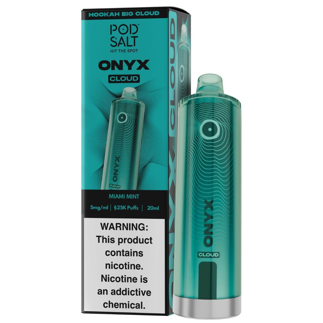 Pod Salt Onyx Cloud Shisha Disposable (25000 Puffs)