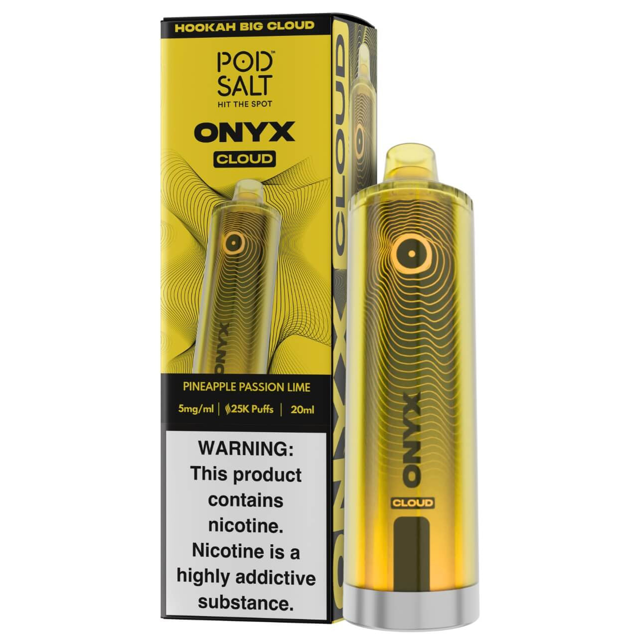 Pod Salt Onyx Cloud Shisha Disposable (25000 Puffs)