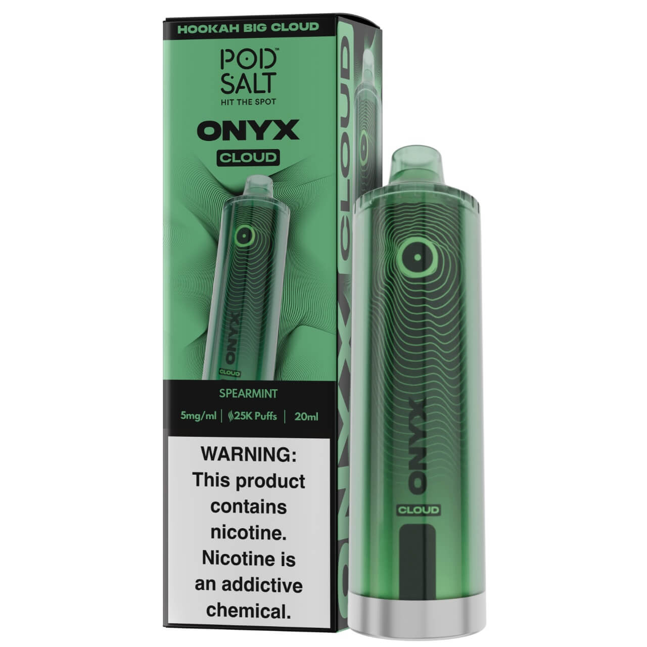 Pod Salt Onyx Cloud Shisha Disposable (25000 Puffs)