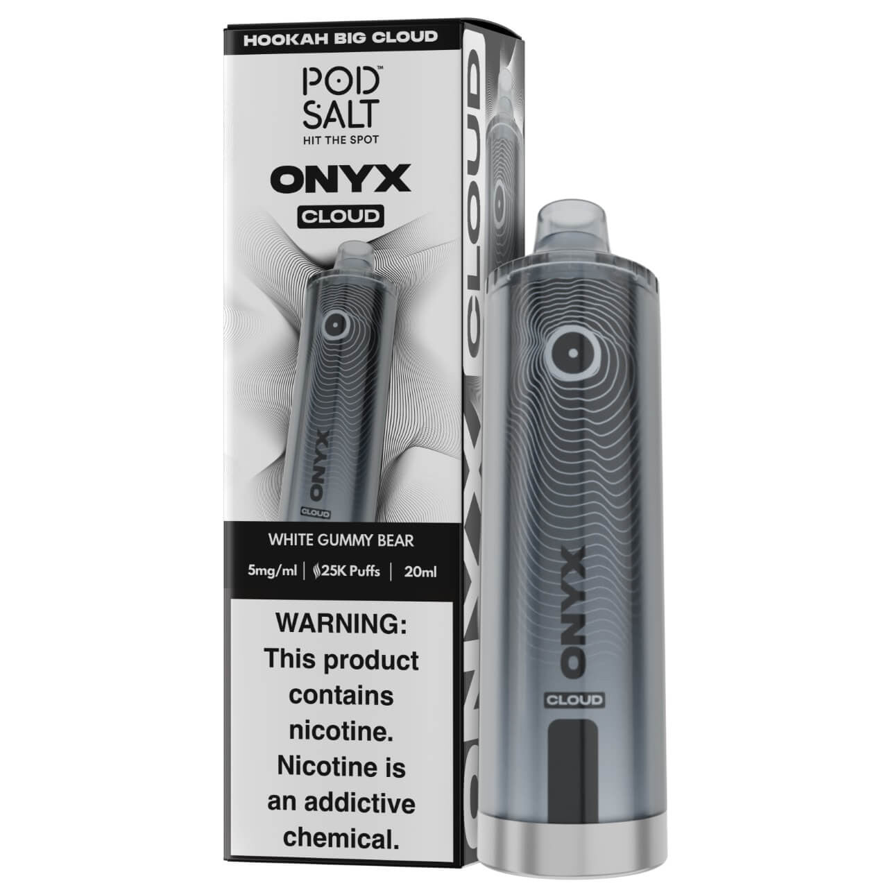 Pod Salt Onyx Cloud Shisha Disposable (25000 Puffs)