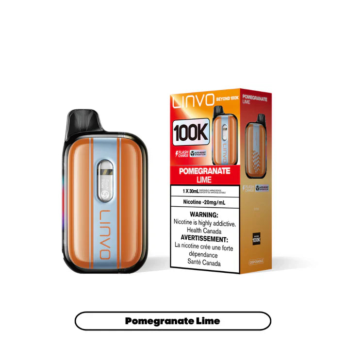 Pomegranate Lime Ice Linvo Beyond 100K Disposable Vape Best Sales Price - Disposables