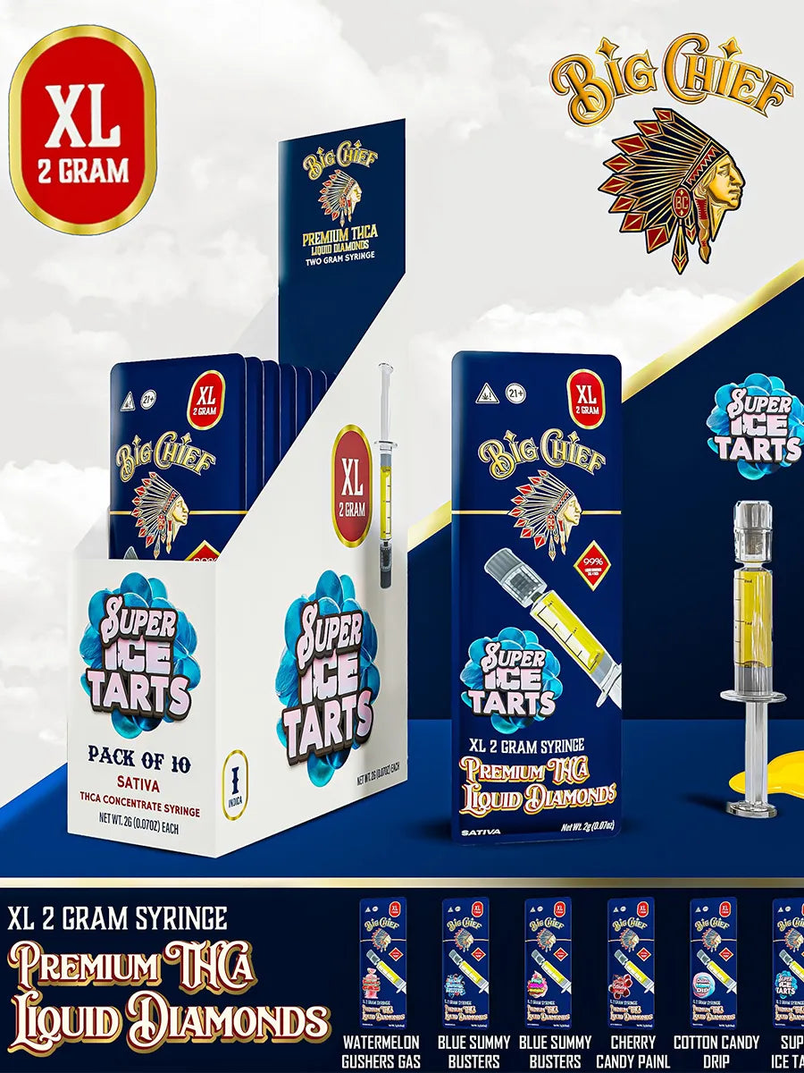 Watermelon Gusherz Gas Big Chief Syringe Premium THCA Liquid Diamonds 2G Best Sales Price - CBD