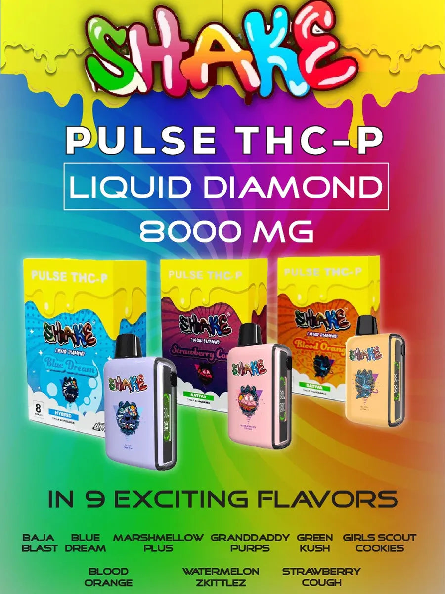 Baja Blast Shake Pulse THC-P Liquid Diamonds Disposable 8G