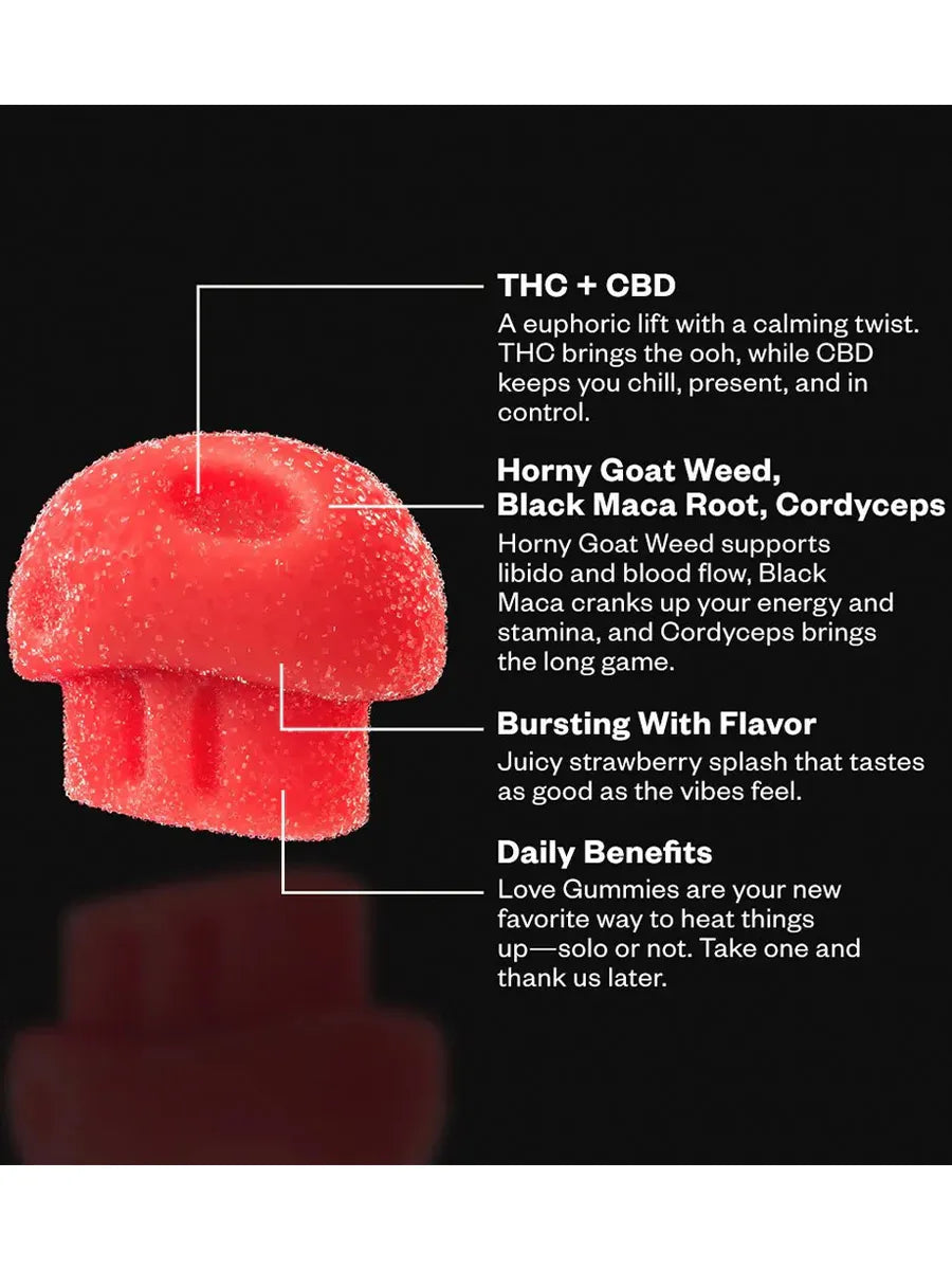 Strawberry Splash Munchies Functional Microdose Love Gummies 20ct