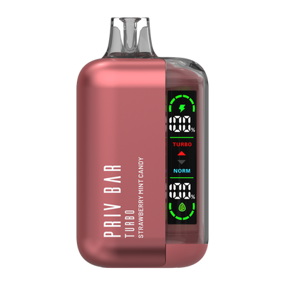 Strawberry Mint Candy Priv Bar Turbo Best Sales Price - Disposables