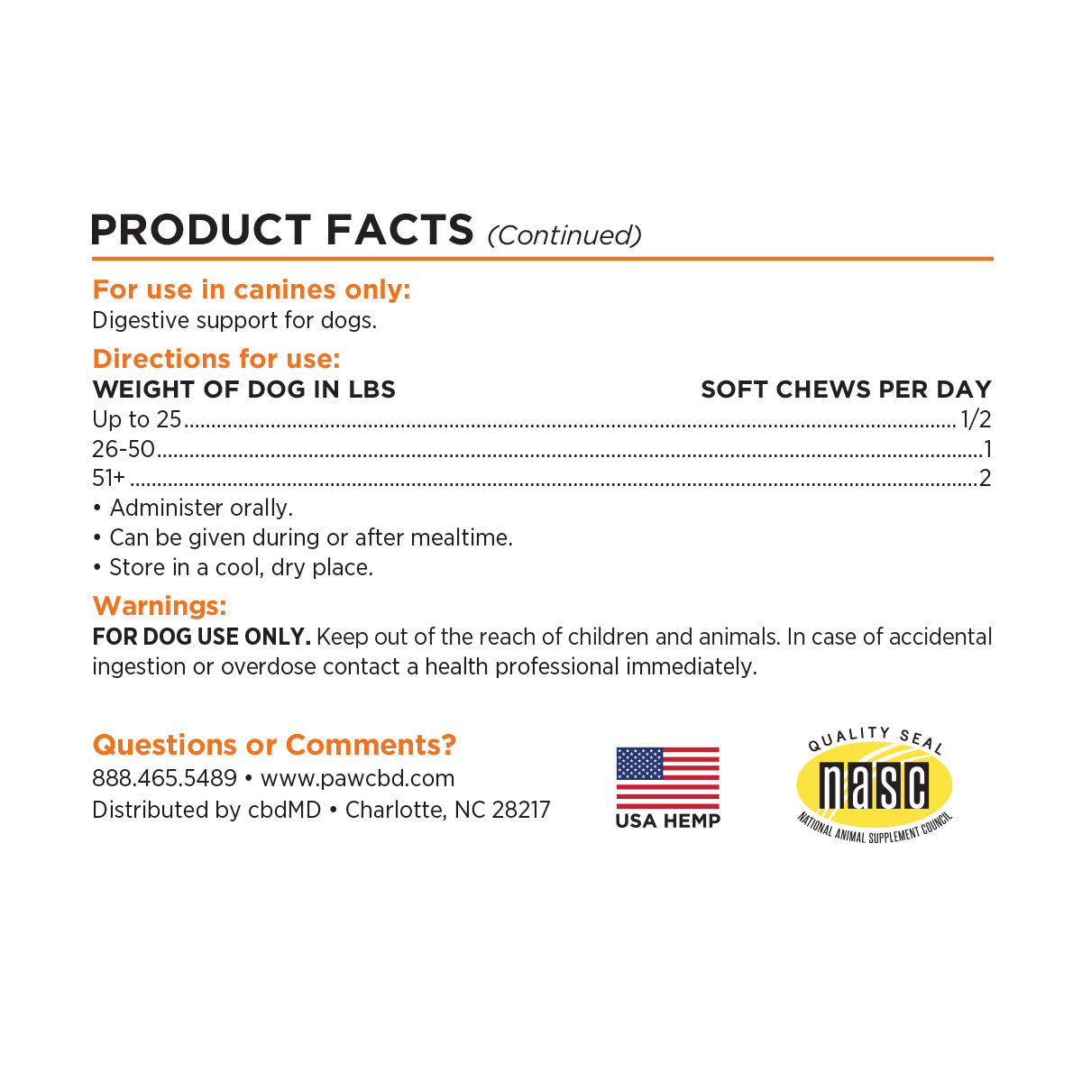 Paw CBD Broad Spectrum CBD Dog Probiotic Chews Best Sales Price - Pet CBD