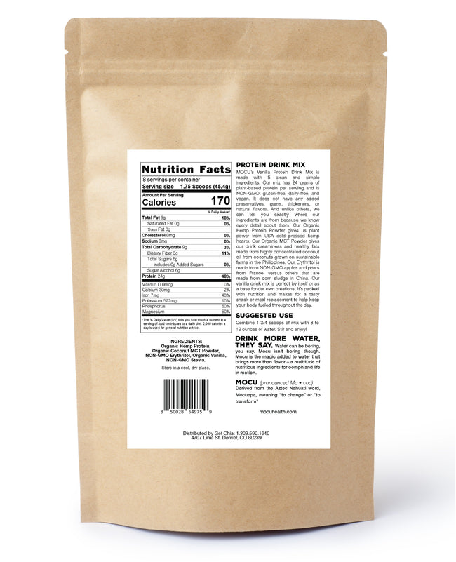 Evo Hemp Protein Drink Mix, Vanilla