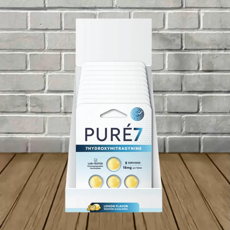 Pure7 7-Hydroxymitragynine Extract Tablets Full Case 10ct – TenVape