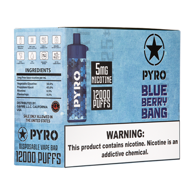 Blueberry Bang PYRO 12000 Best Sales Price - Disposables