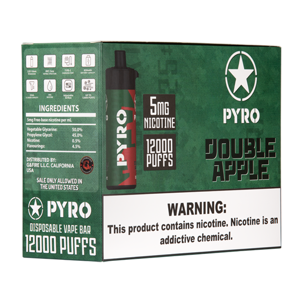 Double Apple PYRO 12000 Best Sales Price - Disposables