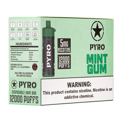 Mint Gum PYRO 12000 Best Sales Price - Disposables