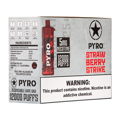 Strawberry Strike PYRO 12000 Best Sales Price - Disposables