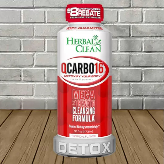 Herbal Clean Qcarbo Detox Drink 16oz