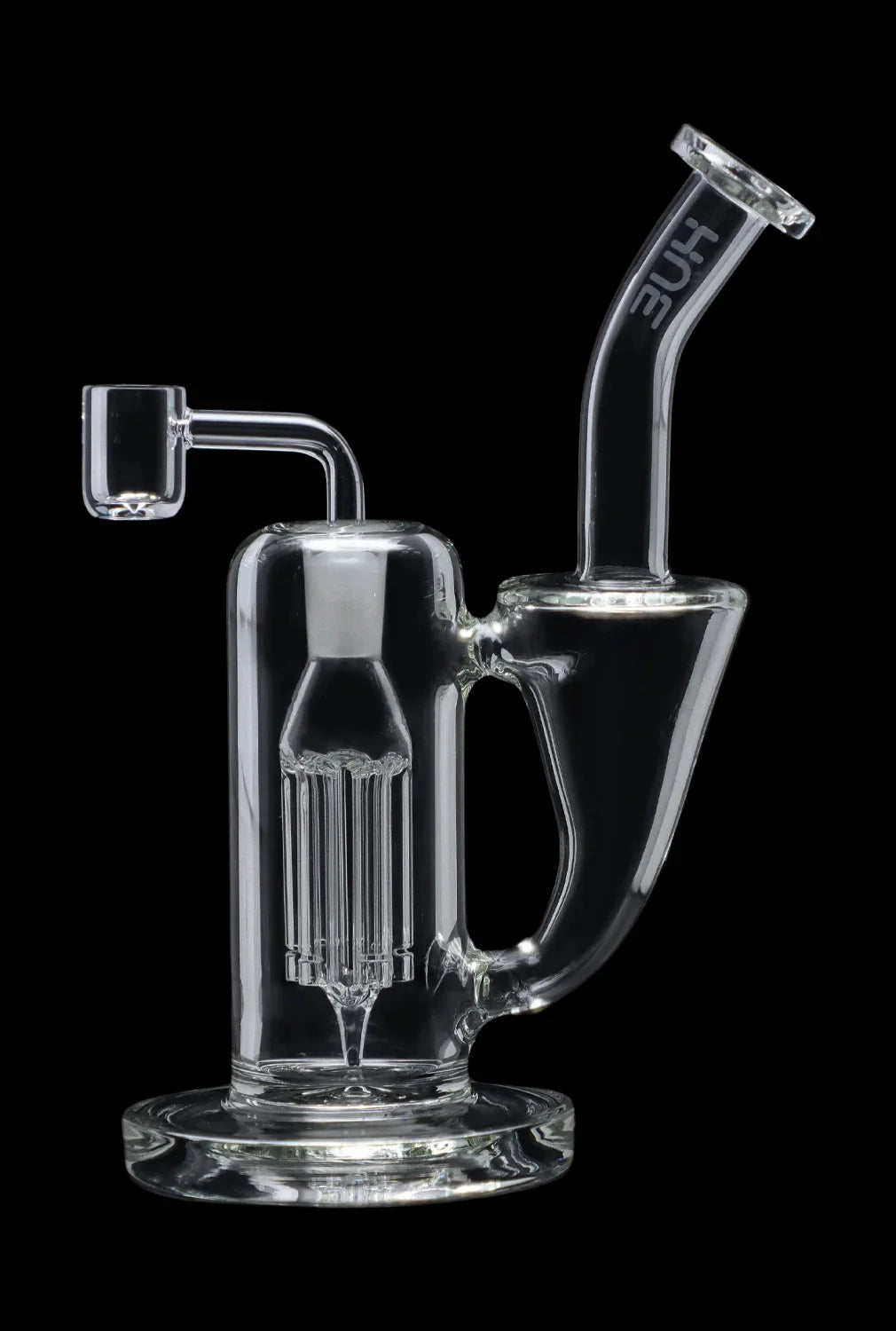 Hue - Whirlpool Dab Rig Clear - 9"