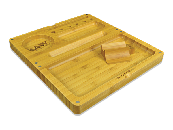 RAW Back Flip Bamboo Rolling Tray Best Sales Price - Accessories